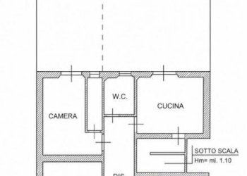 Planimetria - One-room apartment via Sant'Anselmo, 29, Pisa - photo 6