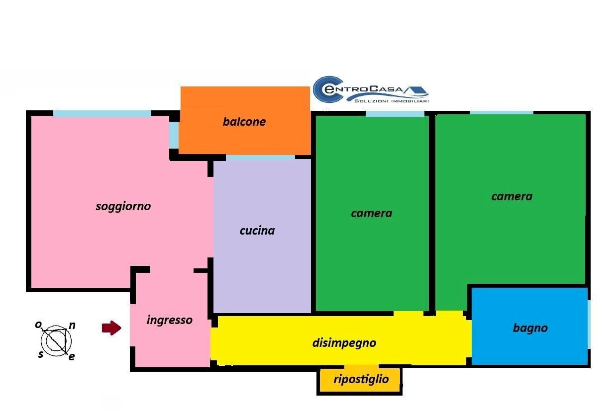 Trilocale Ozzano dell'Emilia - planimetria 1