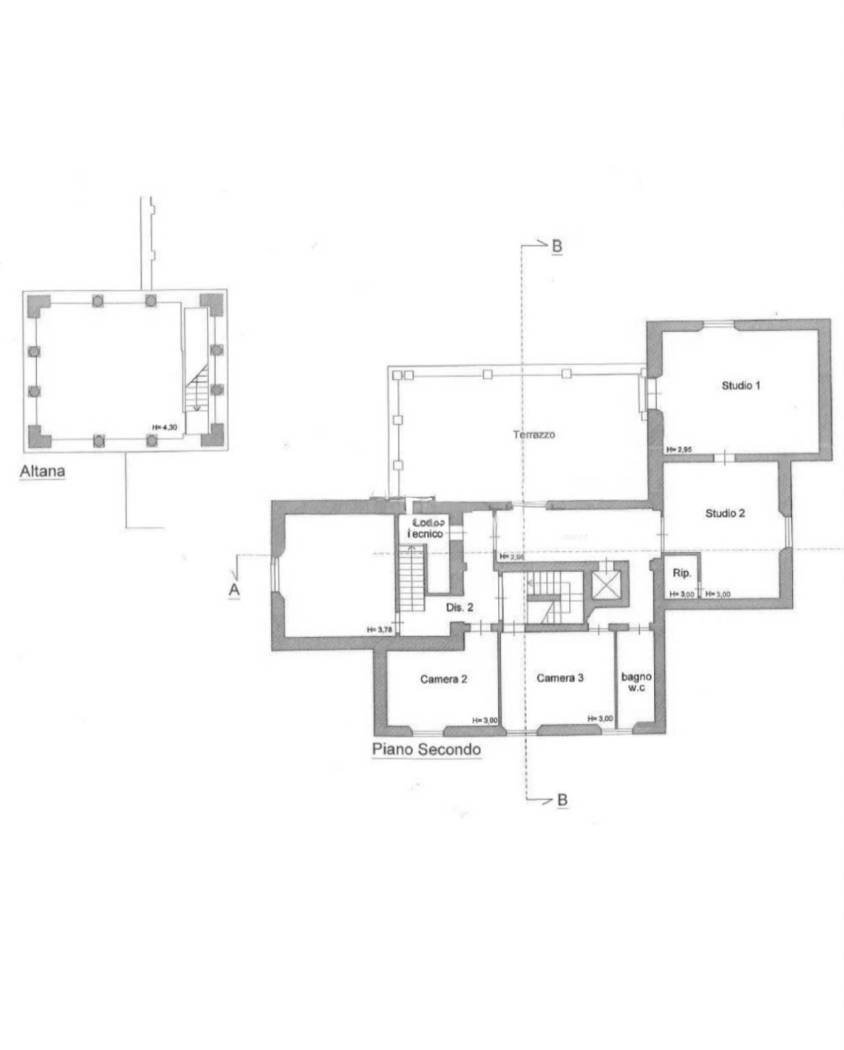Villa Lungarno Gambacorti, 57, Pisa (neighborhood Centro Storico) - floor plans 1