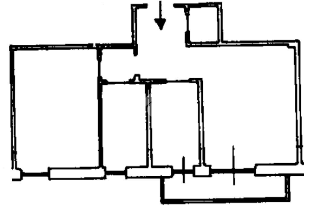 Three-room apartment Via Tre Scalini, Rapallo - floor plans 1