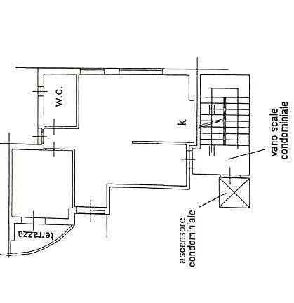Planimetria - Bilocale Via delle Porte Nuove, Firenze (zona Santa Maria Novella) - planimetria 1