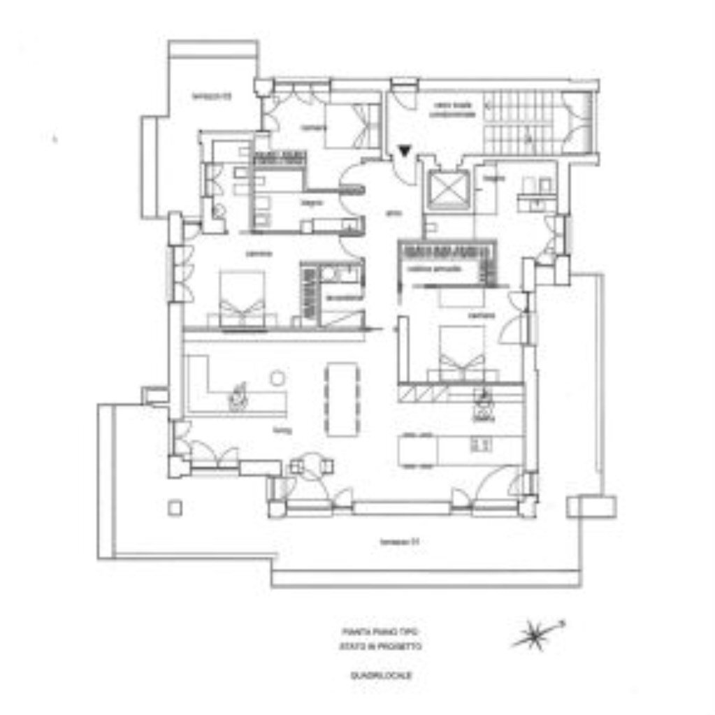 Appartamento Viale degli Angeli, 90, Cuneo (zona Cuneo Nuova) - planimetria 1