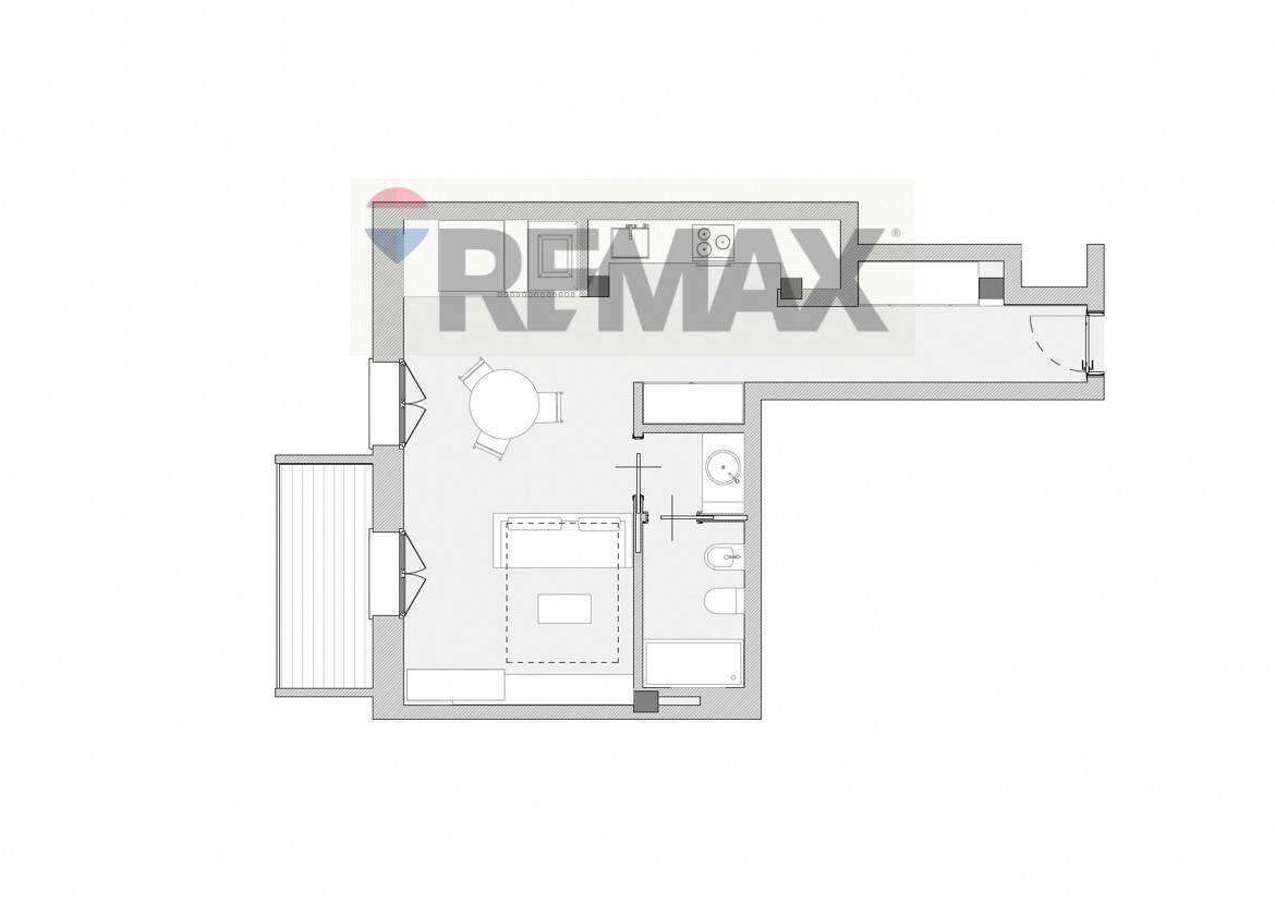 One-room apartment Via Ferruccio Dell'orto, 44 
 Campagnola, Bergamo (neighborhood Campagnola) - photo 3