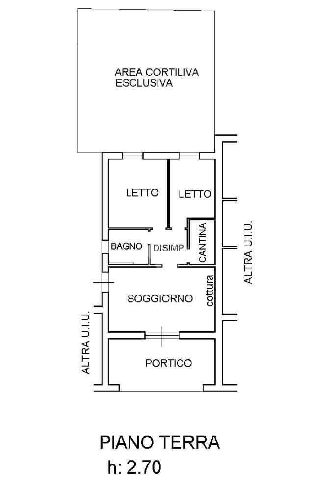 Trilocale Via Giuseppe Fontanili, San Polo d'Enza - planimetria 1
