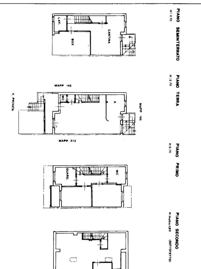 Villa a Schiera Via Don Silvio Coira, Basiglio - planimetria 1