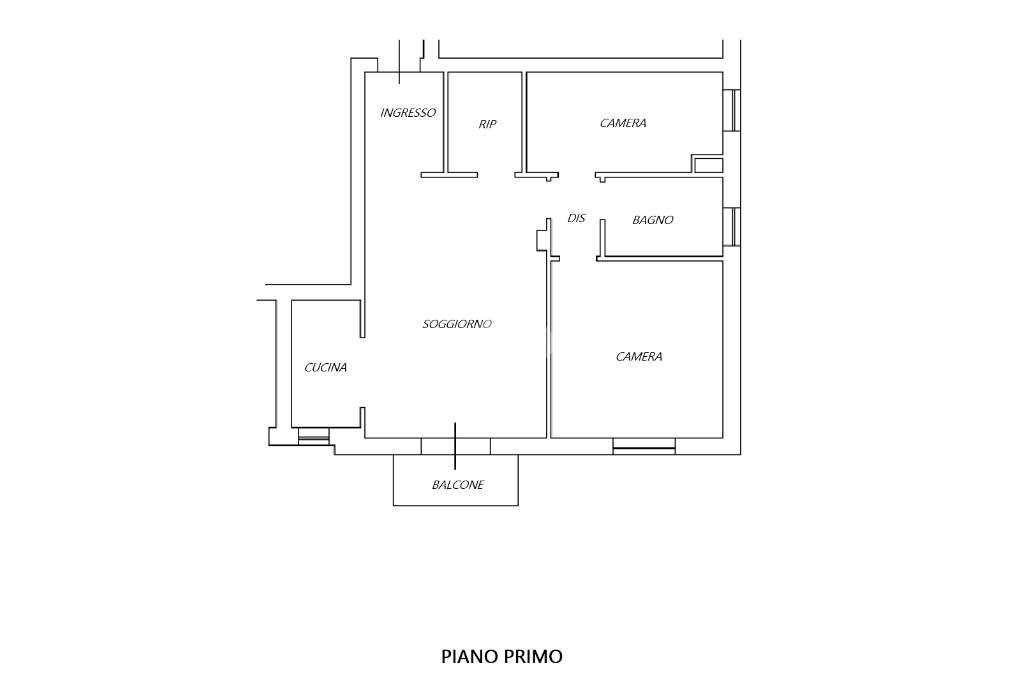 Trilocale Via Navigazione, Ferrara (zona San Martino) - planimetria 1