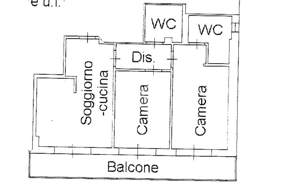 Trilocale Viale Porto Palos, Rimini - planimetria 1