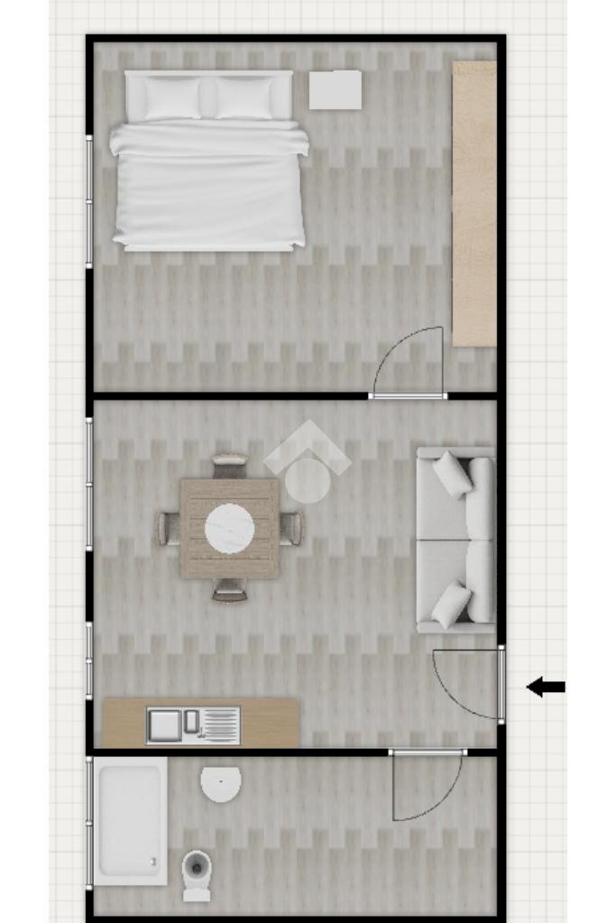 Bilocale Viale Giovanni da Cermenate, Milano - planimetria 1