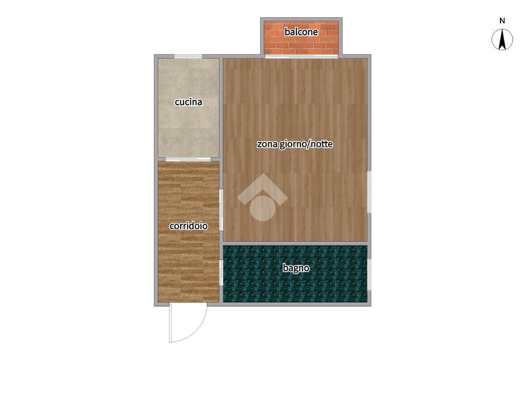 One-room apartment Via Savona, Milano - floor plans 1