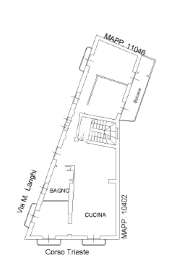 Quadrilocale via Langhi, Novara - planimetria 1