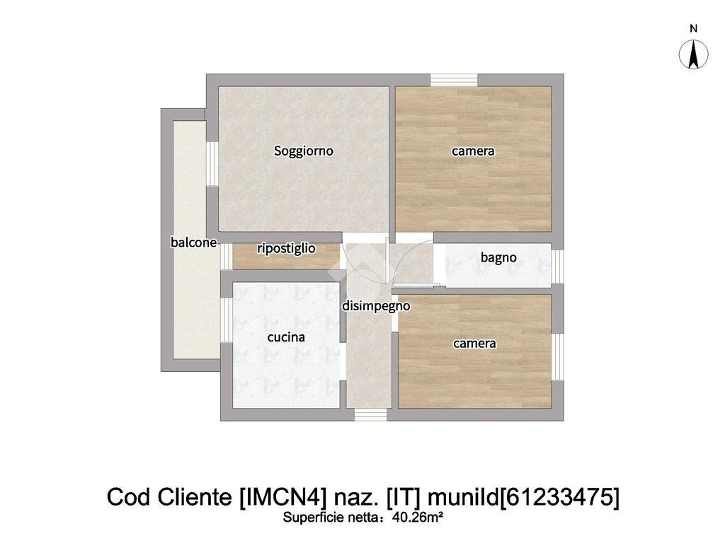 Quadrilocale Via don giovanni minzoni, Imperia - planimetria 1