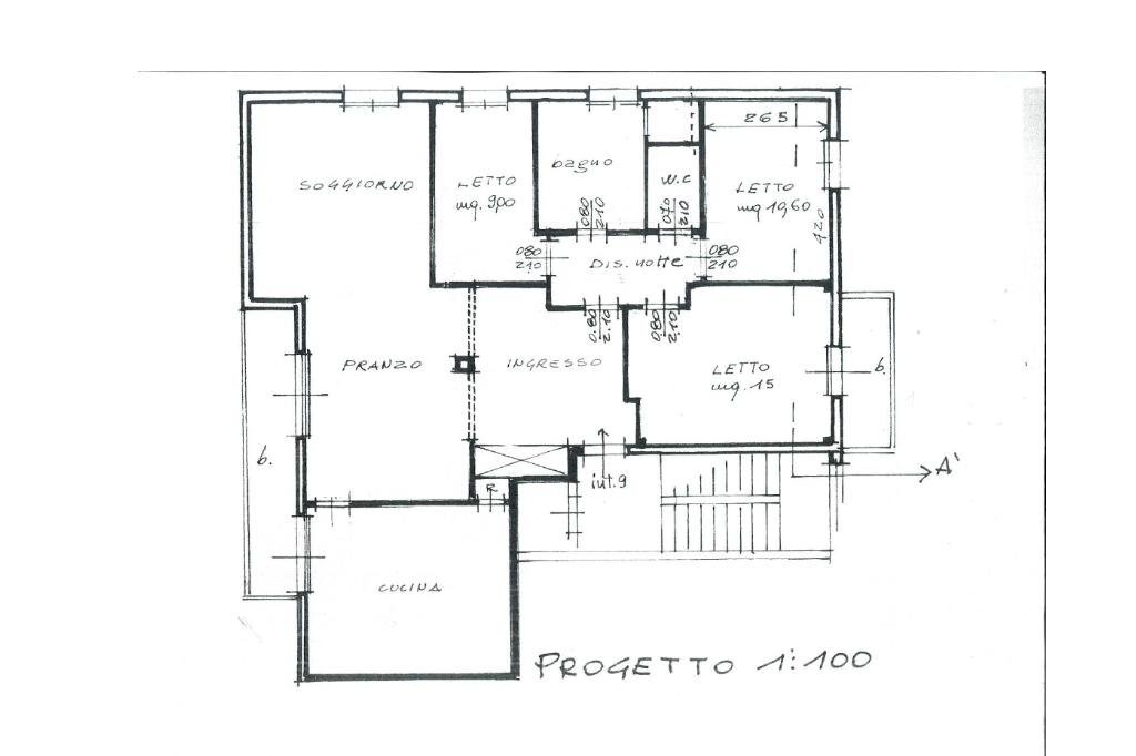 Appartamento Strada San Faustino, Modena (zona San Faustino) - planimetria 1