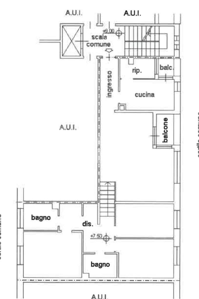 Quadrilocale via Ciniselli, Settimo Milanese - planimetria 1