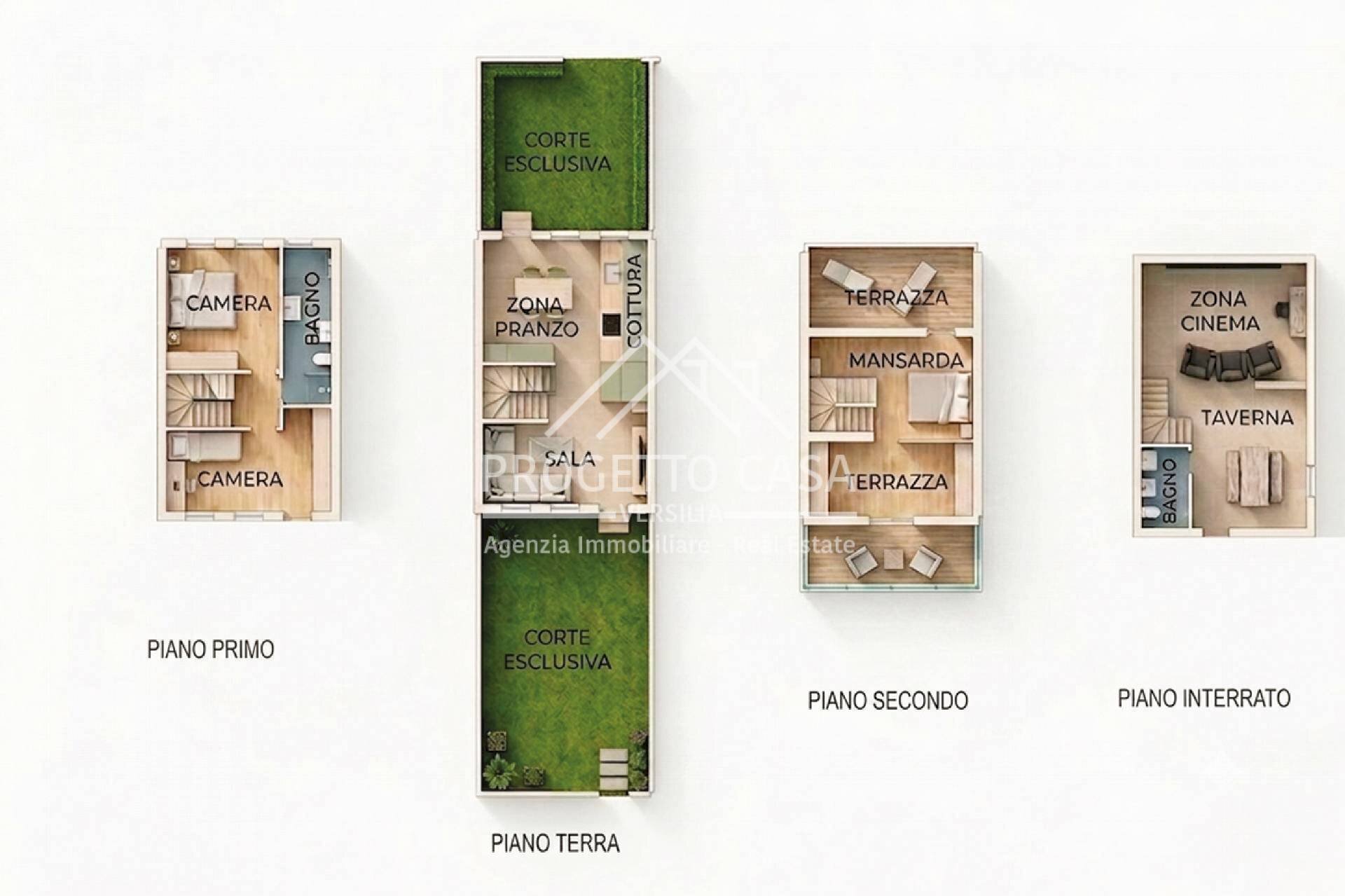 Foto 37 - Independent house VIA ILLICA, Viareggio - floor plans 1
