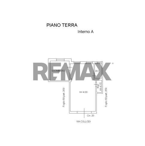 Pianta 2D - Box Via Carlo Collodi
 
20, Acireale - planimetria 1