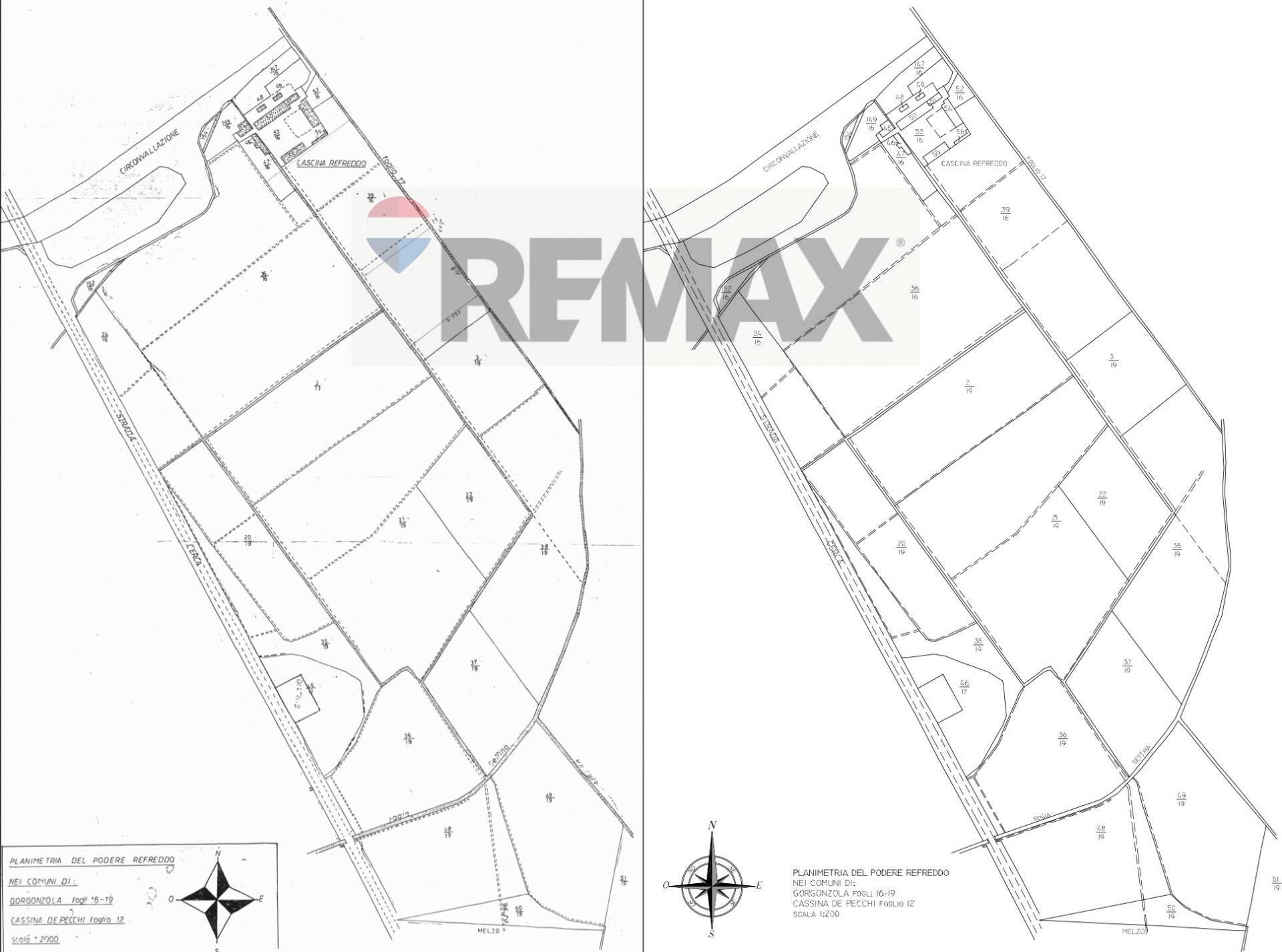 Pianta 2D - Agricultural land CASCINA RAFREDO, Gorgonzola - floor plans 1