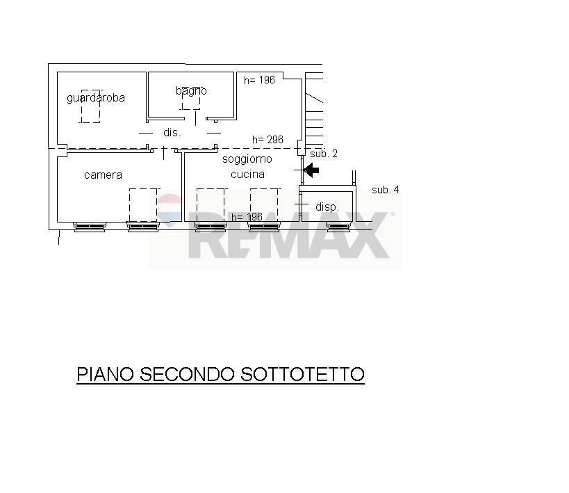 Pianta 2D - Trilocale Via Contradello
 
8, Curno - planimetria 1