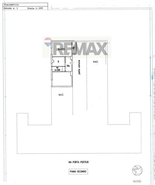 Pianta 2D - Two-room apartment via Porta Pertusi
 
20, Pavia - floor plans 1