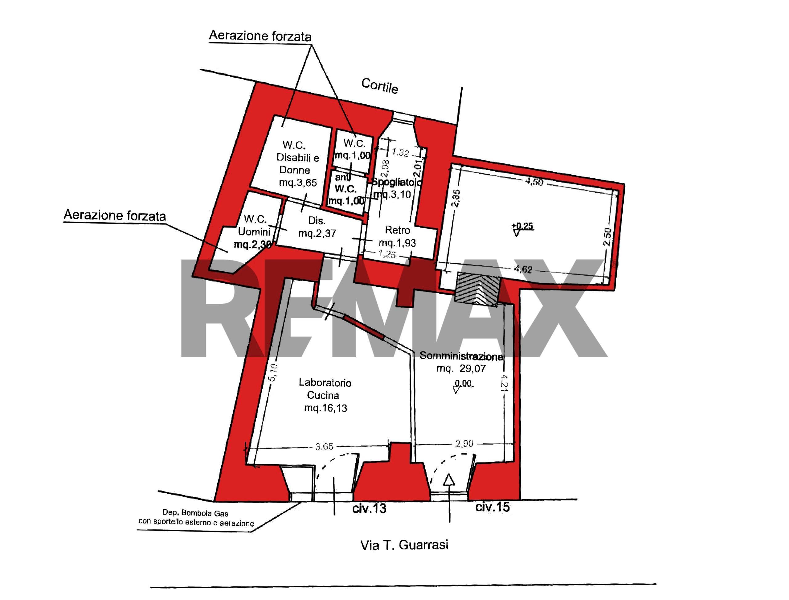 Pianta 2D - Commercial Premises via Tommaso Guarrasi
 
13-15, Erice - floor plans 1