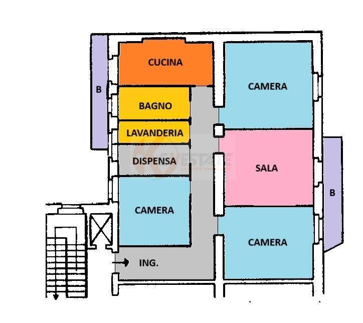 Foto 27 - Four-room apartment via Galileo Galilei
 
7, Sassari - floor plans 1