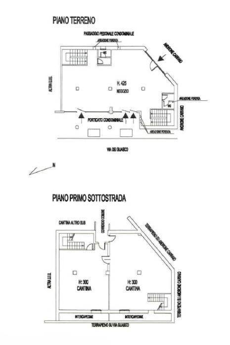 Negozio via dei Guasco, Alessandria - planimetria 1