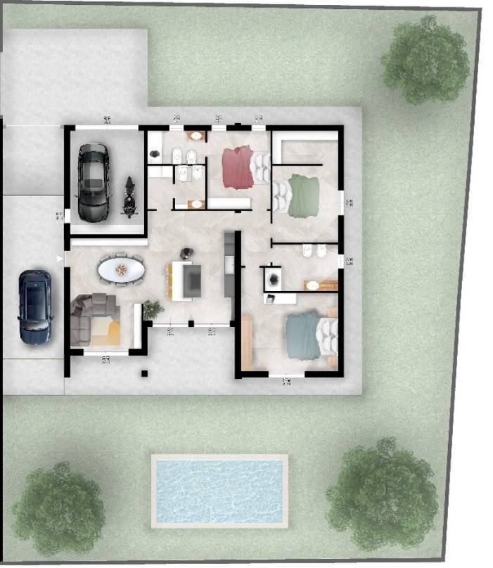 Villa via Giuseppe Mazzini, Brebbia - planimetria 1