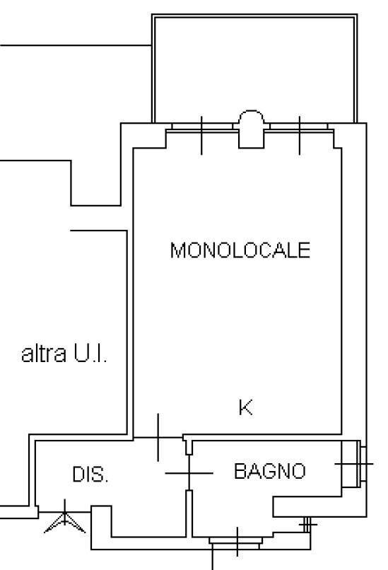 One-room apartment via San Donato, 3, Torino (neighborhood San Donato) - floor plans 1