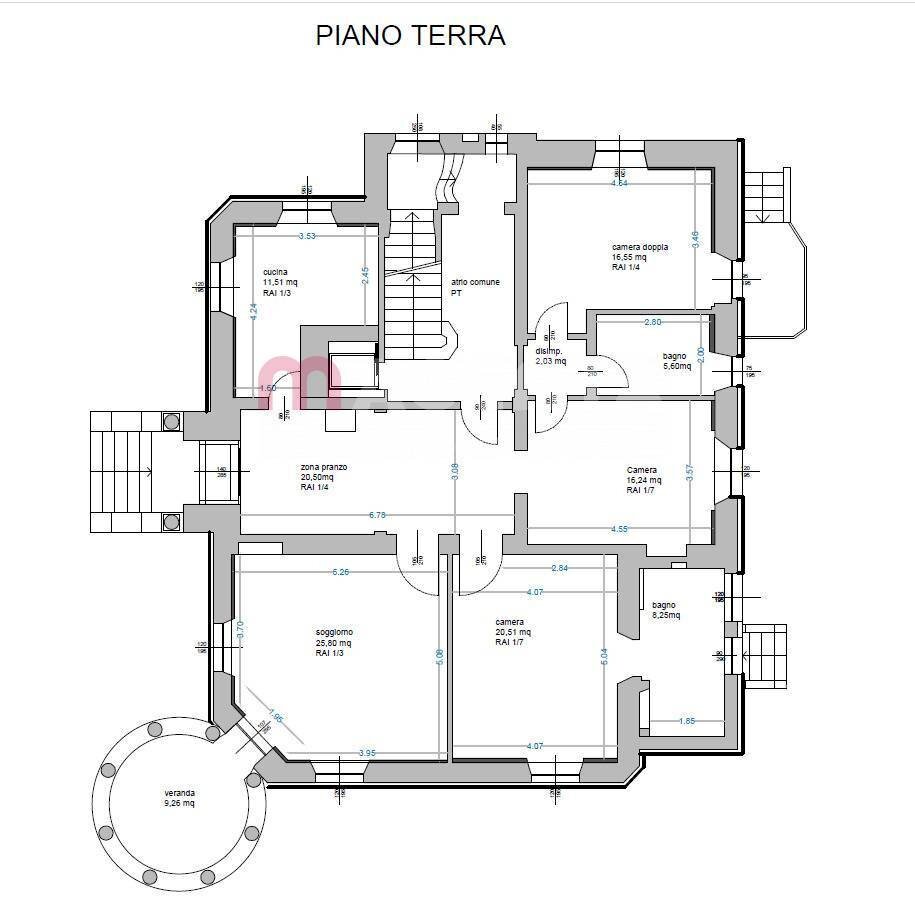 Foto 31 - Four-room apartment Via G. Matteotti
 
25, Rezzato - floor plans 1