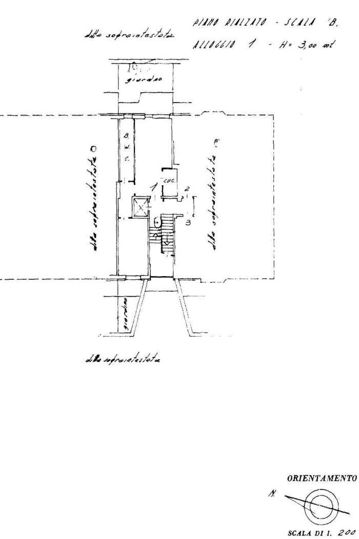 Two-room apartment via Giovanni Rattalino, 4, Andora - floor plans 1