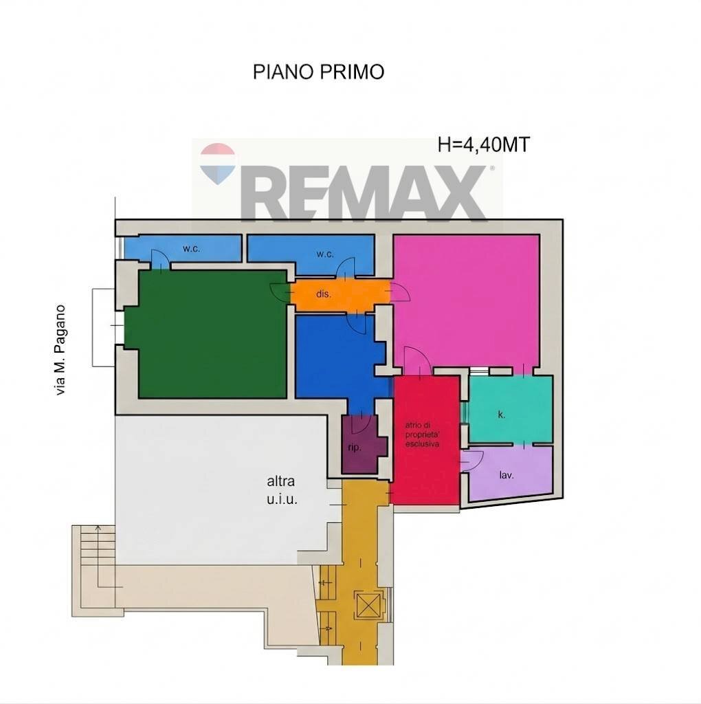 Pianta 2D - Trilocale Via Mario Pagano
 
83, Trani - planimetria 1