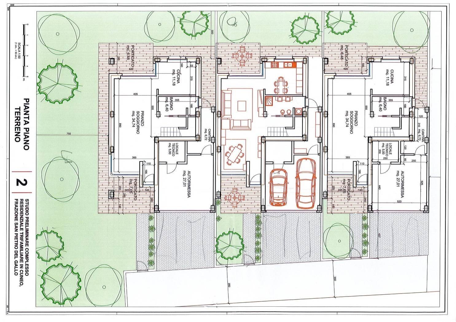 Building land hamlet Roata Rossi, Cuneo - floor plans 1