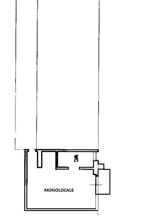 One-room apartment via Pietro Cavezzale, 6, Torino (neighborhood Vanchiglia) - floor plans 1