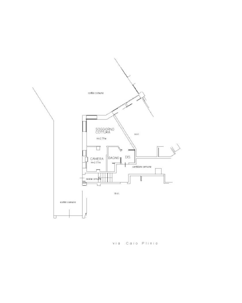 Bilocale via Plinio, 59, Milano (zona Città Studi) - planimetria 1