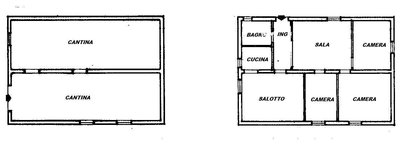 Casa indipendente via Francesco Cossiga, 180, Siligo - planimetria 1