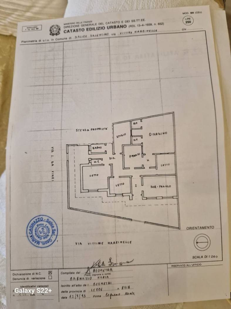Villa via Marcinelle ang. L. Da Vinci, Salice Salentino - planimetria 1