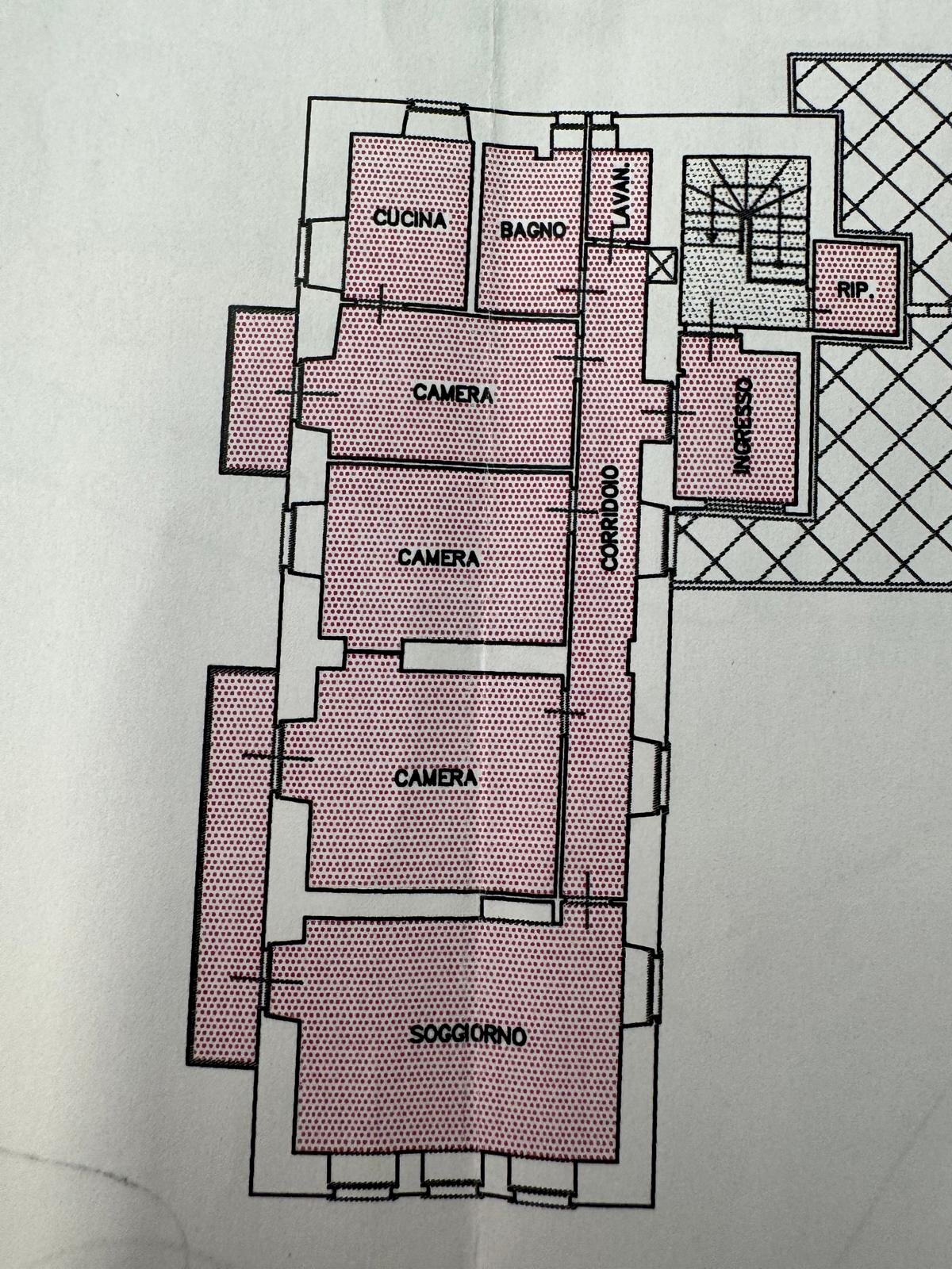 Appartamento in Villa via Ravadera, 4, Torre Pellice - planimetria 1