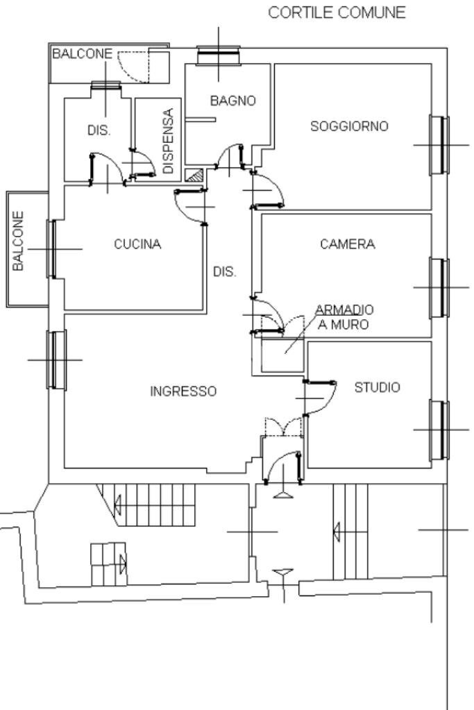Appartamento Corso Santo Ignazio da Santhiá, Santhià - planimetria 1