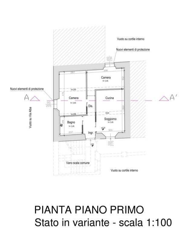 Appartamento Cuneo (zona Centro Storico) - planimetria 1