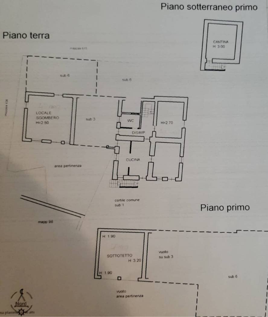 Semi-detached Villa Via Fucine, Dronero - floor plans 1