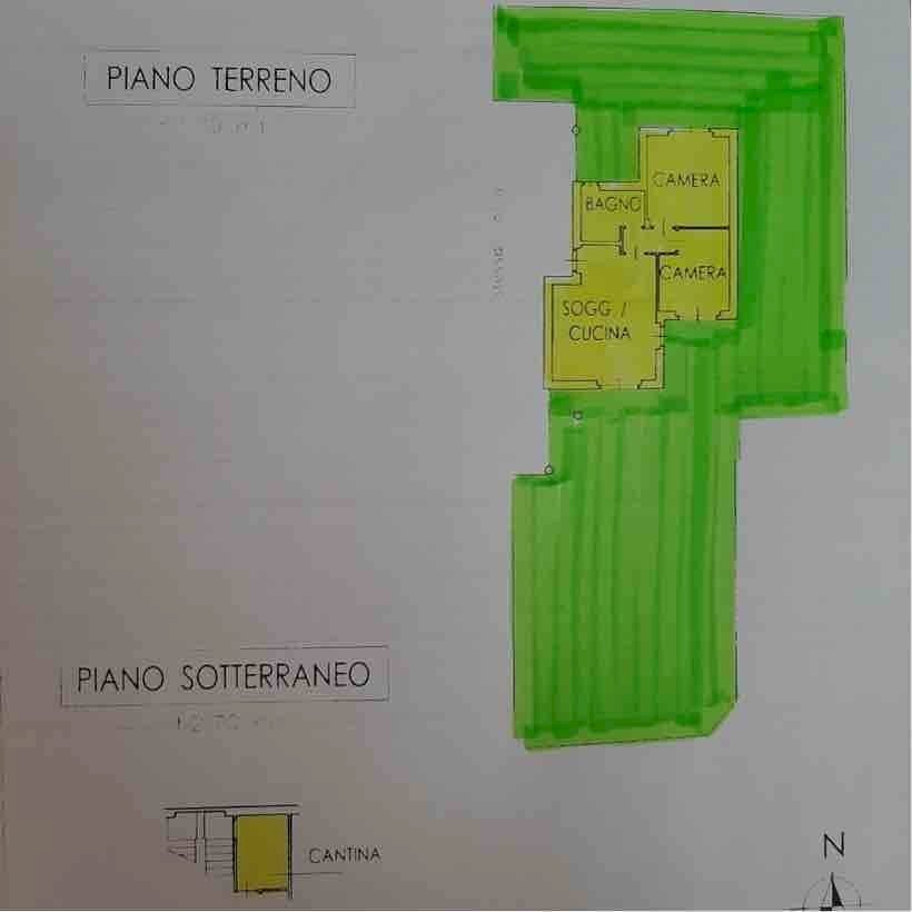Trilocale Via Martiri, Beinette - planimetria 1