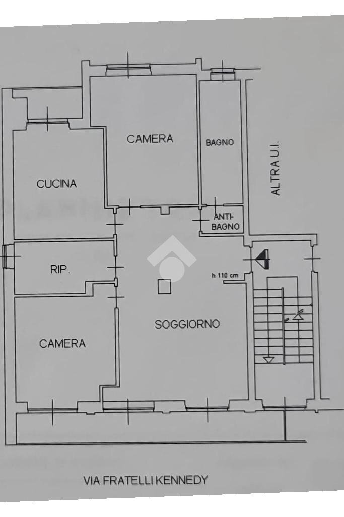 Quadrilocale Via fratelli Kennedy, Caselle Torinese - planimetria 1