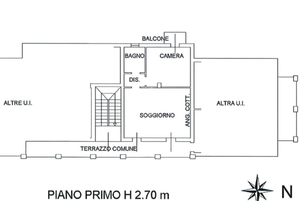 Bilocale Via Matteotti, Gattatico - planimetria 1