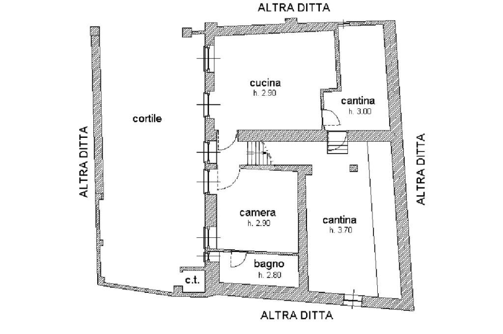 Semi-detached house Via g. b. viotti, Rivoli - floor plans 1