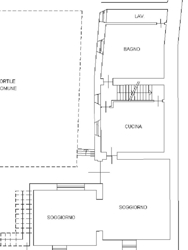Rustico Via G. B. Viotti, Rivoli - planimetria 1