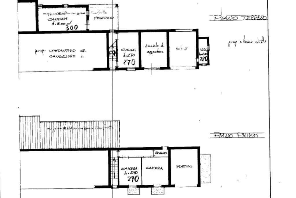 Semi-detached house Regione torrazzo, Cantarana - floor plans 1