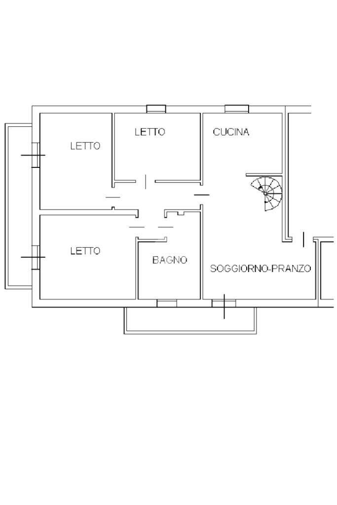 Quadrilocale Via Nonantolana, Modena (zona Crocetta) - planimetria 1