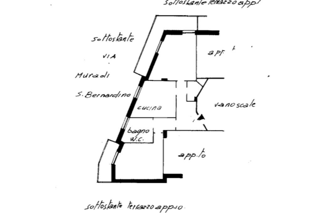 Quadrilocale appartamento via cesare cabella, Genova (zona Castelletto) - planimetria 1