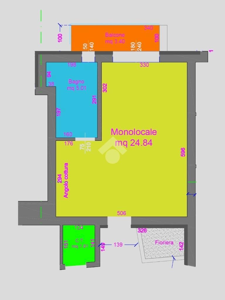One-room apartment Piazzetta Giuseppe Dossi, Rimini - photo 2