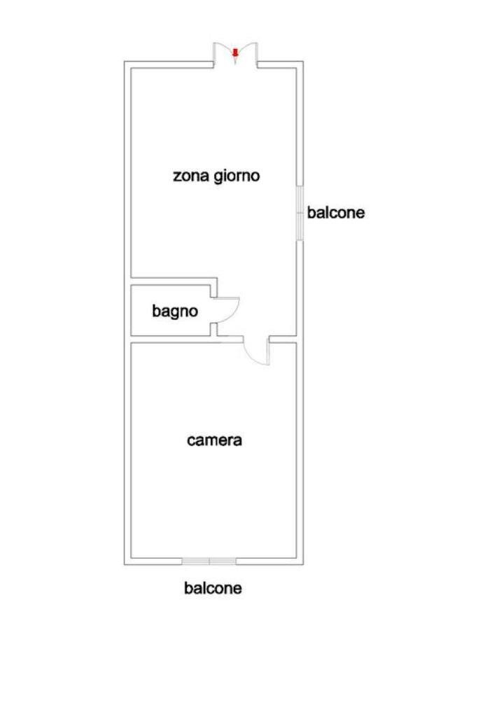 Bilocale Via Isonzo, Torino (zona San Paolo) - planimetria 1