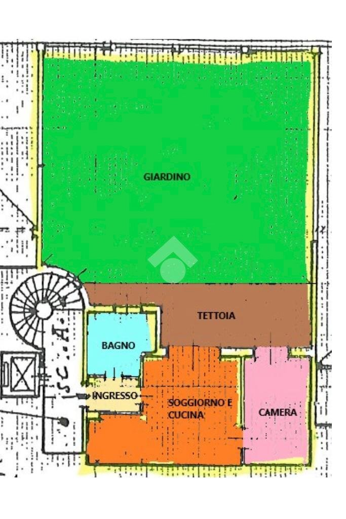 Two-room apartment Via Giuseppe Parini, Alessandria - floor plans 1